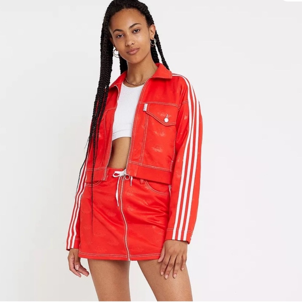 adidas X fiorucci cropped Jacket size small